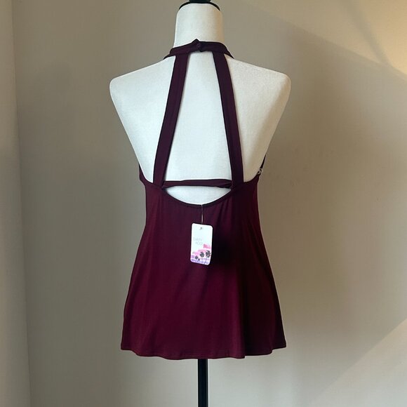 Dainty Hooligan Tank – Size Medium (Burgundy) - Picture 3 of 3